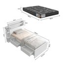 Ver imagem 6 de Cama de Solteiro Isa com Gaveteiro Lateral com Colchão D23 para Dormitório Juvenil