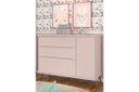 Ver imagem 2 de Cômoda Sapateira Alice 100% Mdf 3 Gavetas para Quarto de Bebê Infantil - Phoenix Baby