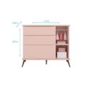 Ver imagem 3 de Cômoda Sapateira Alice 100% Mdf 3 Gavetas para Quarto de Bebê Infantil - Phoenix Baby