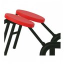 Ver imagem 5 de Mesa para Refeitório Escamoteável 10 Lugares MDP Branco de 25 mm - Assento Vermelho - 50904