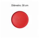 Ver mais imagens de Mesa para Refeitório Escamoteável 10 Lugares MDP Branco de 25 mm - Assento Vermelho - 50904