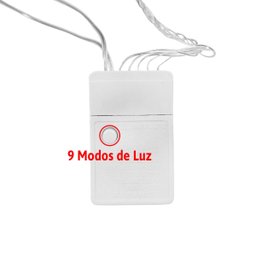 Cordão Led Pisca 10m com 100 Lâmpadas em Formato de Gota:colorido - 5