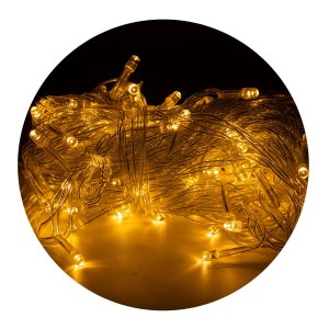 Cordão Led Pisca 10m com 100 Lâmpadas em Formato de Gota:colorido