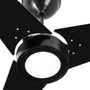 Ver imagem 3 de Ventilador de Teto Venti-delta Fit Led 3 Pás Preto 6000k Luz Branca 110v