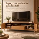 Ver imagem 5 de Rack 2 Portas 1 Gaveta 1,80m Nest em Madeira Maciça - Tauari