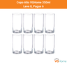 Jogo 8 Copos Altos de Vidro Vghome 350ml - 3
