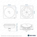 Ver imagem 7 de Ralo Click Inteligente de Banheiro 10x10cm Inox Bela Metais