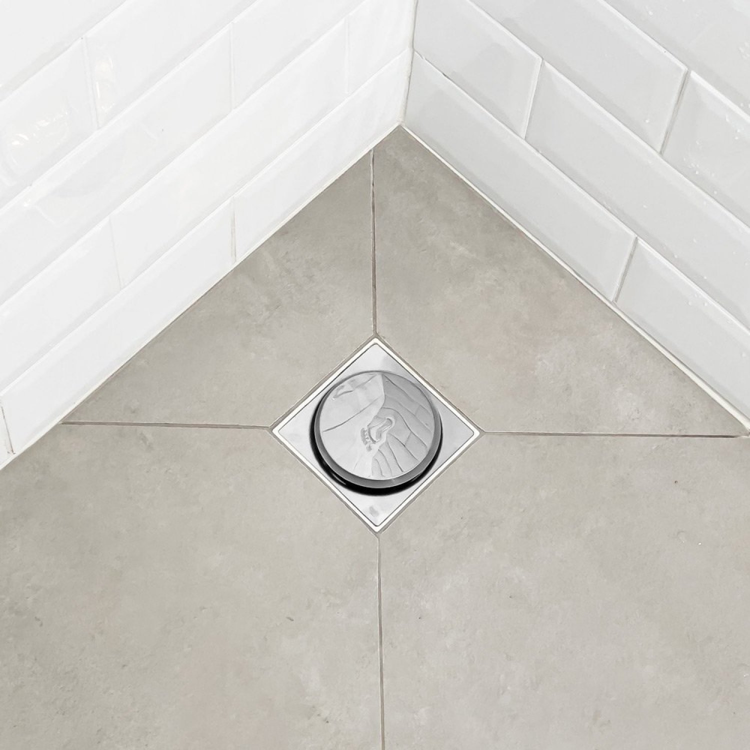Ralo Inox Click Inteligente de Banheiro 10x10cm Bela Metais