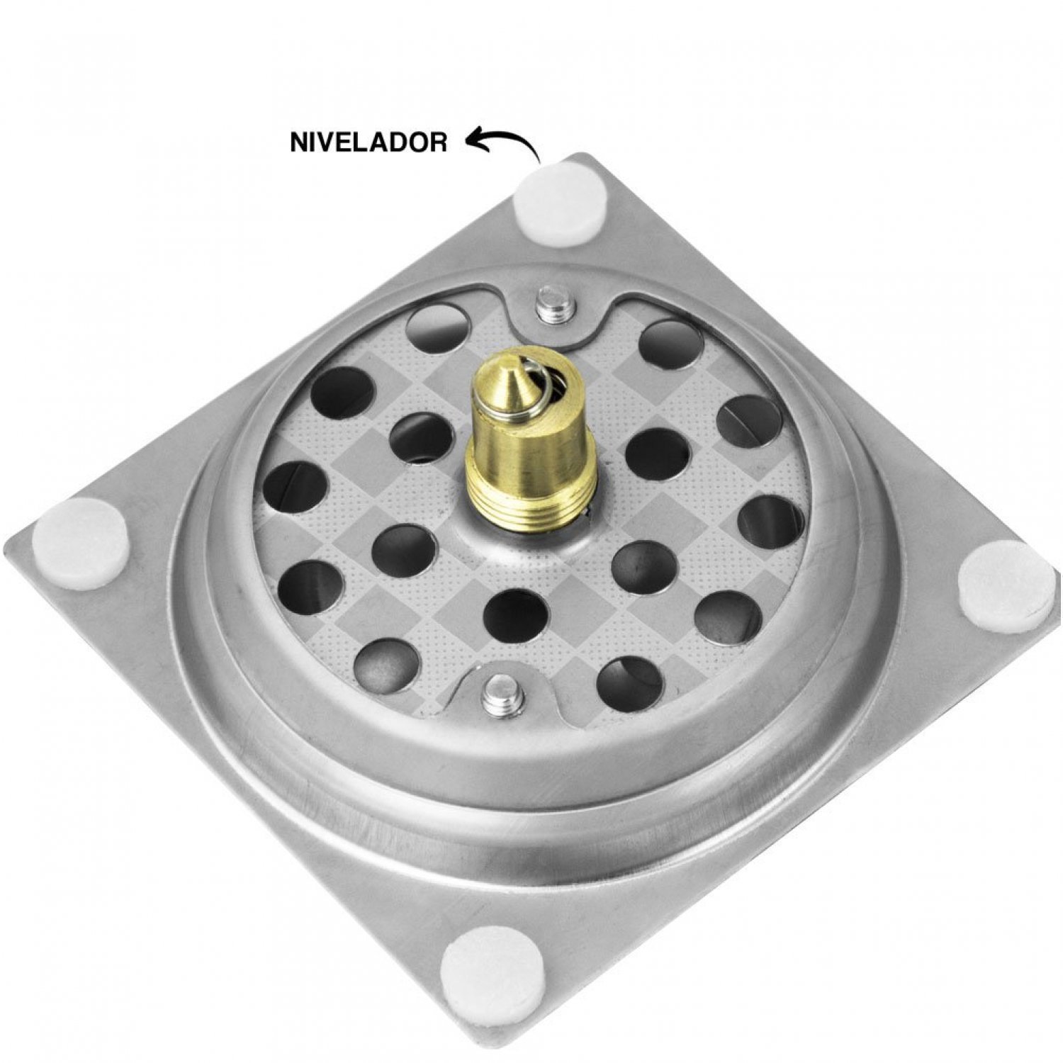 Ralo Inox Click Inteligente de Banheiro 10x10cm Bela Metais - 4