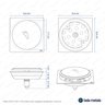 Ralo Inox Click Inteligente de Banheiro 10x10cm Bela Metais - 6
