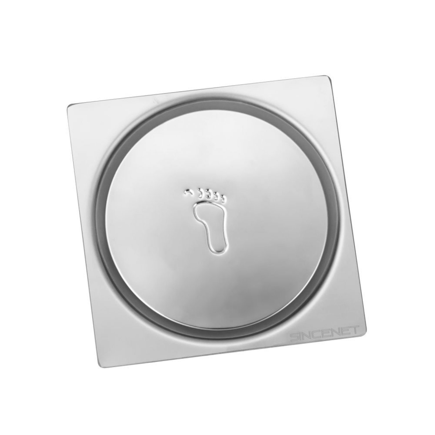 Ralo Inox Click Inteligente de Banheiro 10x10cm Bela Metais - 5