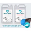 Ver imagem 1 de Resinas Epóxi 1kg + Corante Semi-transparente Azul Ag Alta e