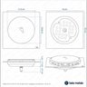 Ralo de Banheiro Inox Click Inteligente 15x15cm Bela Metais - 9