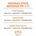Ver imagem 2 de Rechaud Retangular Duas Cubas GN em Aço Inox PR-111 - Progás