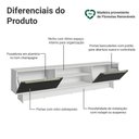 Ver imagem 4 de Rack para Tv até 80 Polegadas 218 Cm 2 Portas Branco/preto Lux Madesa