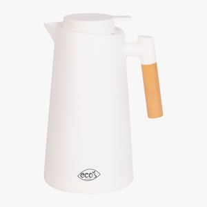 Garrafa Térmica com Gatilho Wood 1l Chá/café Branco