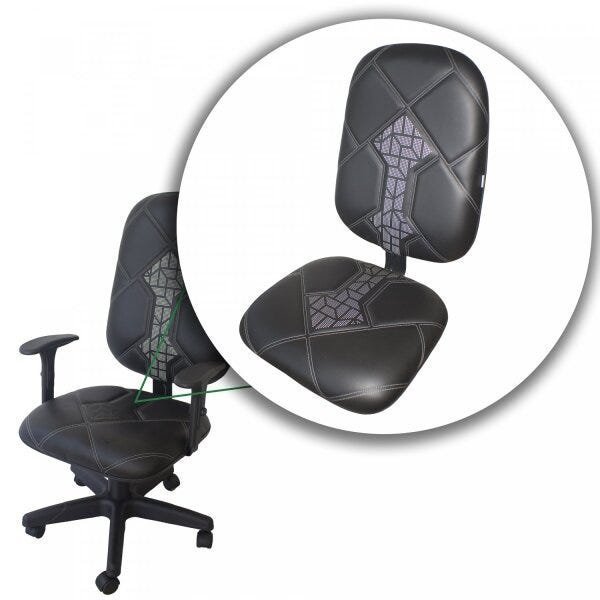 Cadeira Gamer Spectro Braço Regulável Modelo Presidente Ecoflex - 8