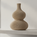 Ver imagem 2 de Vaso Decorativo Vortex 26cm Marrom c/ Design Moderno e Sofisticado