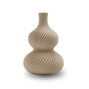 Ver imagem 1 de Vaso Decorativo Vortex 26cm Marrom c/ Design Moderno e Sofisticado