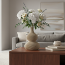 Ver imagem 3 de Vaso Decorativo Vortex 26cm Marrom c/ Design Moderno e Sofisticado