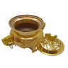 Turíbulo Sacro Defumador Divino De Mesa Metal Dourado 12cm - 2