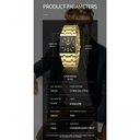 Ver imagem 2 de Relógio Masculino de Luxo Retangular Va Va Voom Va-2431 À Prova D'água Prata