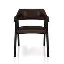 Ver imagem 5 de Kit 4 Cadeiras Sala de Jantar e Jogos Carteados Madeira Maciça Poker Pu Marrom/preto G42 - Gran Belo