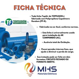Joelho 90º 63mm Topair Ar Comprimido Jo630a - 5