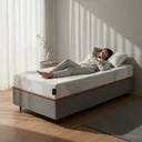 Ver imagem 1 de Cama Box com Colchão Ortopédico de Espuma D33 a Vácuo Sonno Full - Lucas Home - Solteiro