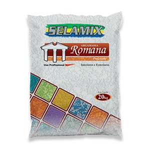 Argamassa Projetada Romana Branca 20kg