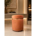 Ver imagem 3 de Kit Puff com Cinta Dourada Superior Terracota Veludo - Let Móveis