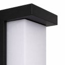 Ver imagem 4 de Arandela Externa Pórtico Preto ABS IP65 24,5x11x9 3000k Ard-por-Pt