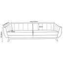 Ver imagem 2 de Sofá Boomer 210cm Veludo Bege - Gran Belo Decor