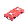 Fogão Fogareiro 2 Bocas Serve para P13 e P2 Camping Natureza - Vermelho - 1