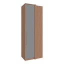 Ver imagem 1 de Guarda Roupa 1 Porta Correr para Canto Reto 2450mm Setiba Plus Rimo Carvalho/fendi