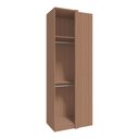 Ver imagem 2 de Guarda Roupa 1 Porta Correr para Canto Reto 2450mm Setiba Plus Rimo Carvalho/fendi