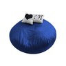 Puff Pera Redondo Gigante Suede com Enchimento Almofadão Decoração Conforto - Azul - 1