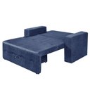 Ver imagem 3 de Sofá-Cama 2 Lugares Pratik 5000 Mamflex Amassado Azul