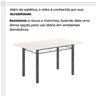 Conjunto de Mesa Tubular 140cm X 75cm Tampo em Vidro com 6 Cadeiras Iris B - 8