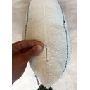 Ver imagem 4 de Capa de Almofada Rustica em Algodão 4 Listras com Pompom Verde/cru