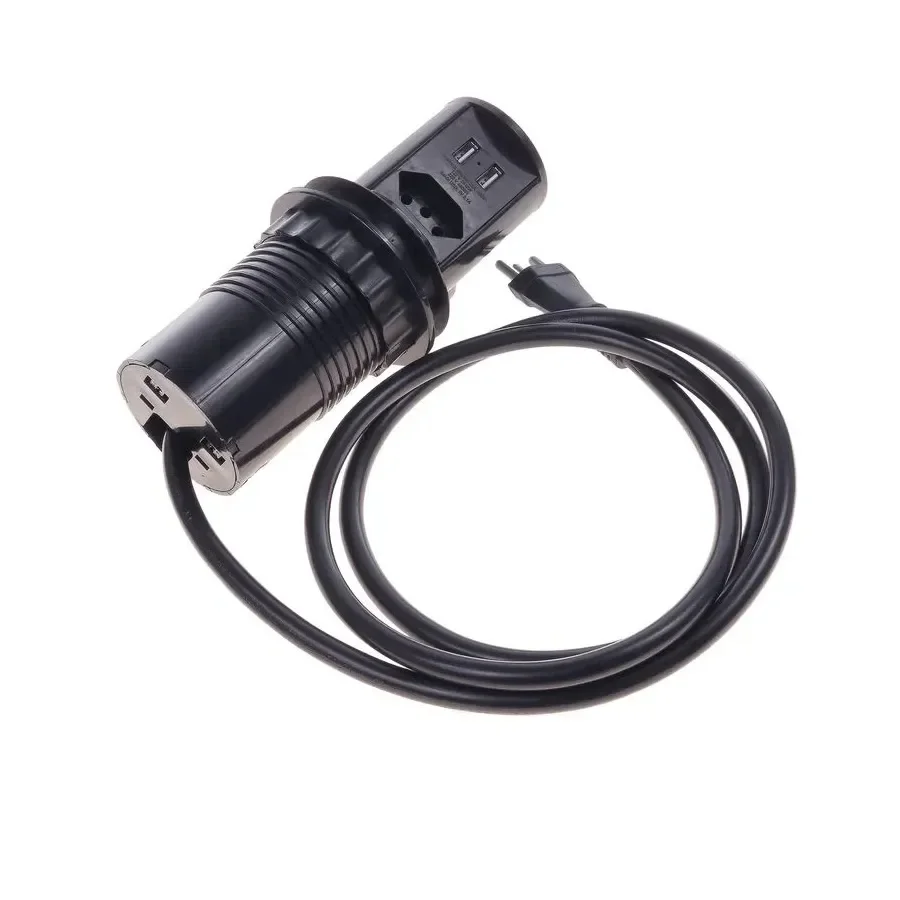 Mini Totem Manual Pop20 1nbr20a + 2usb Max 3520w Qm52300 Preto Qtmov