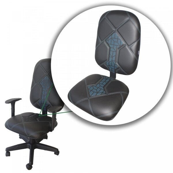 Cadeira Gamer Spectro Braço Regulável Modelo Presidente Ecoflex - 8