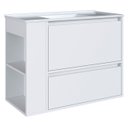 Ver imagem 2 de Gabinete de Banheiro 80cm com Lavatório 1 Porta Zeus Branco F10 - Mpozenato