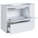 Ver imagem 7 de Gabinete de Banheiro 80cm com Lavatório 1 Porta Zeus Branco F10 - Mpozenato