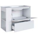 Ver imagem 6 de Gabinete de Banheiro 80cm com Lavatório 1 Porta Zeus Branco F10 - Mpozenato