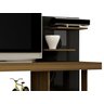 VISION Rack para TV Até 42" c/ Painel Decorativo "UV" Cor: Imbuia com Preto - 6