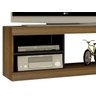 VISION Rack para TV Até 42" c/ Painel Decorativo "UV" Cor: Imbuia com Preto - 4
