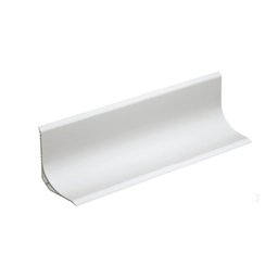 Canto Interno Branco Sobrepor em Pvc Tec309 7,6cmx4,8cm - 2,70m - Tecnoperfil - 1