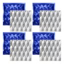Ver imagem 1 de Kit 4 Formas 3d Abs - Hexágonos 30x30 Cm Placa Gesso Cimento
