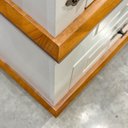 Ver mais imagens de Guarda-Roupa 4 Portas 4 Gavetas com Tampo Bases e Pés de Madeira Maciça Joy Off White